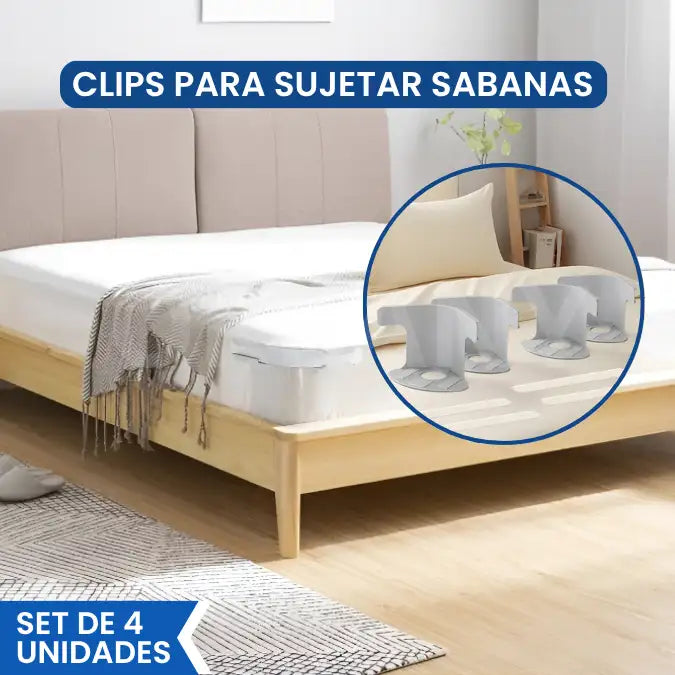 Clips para sujetar sabanas