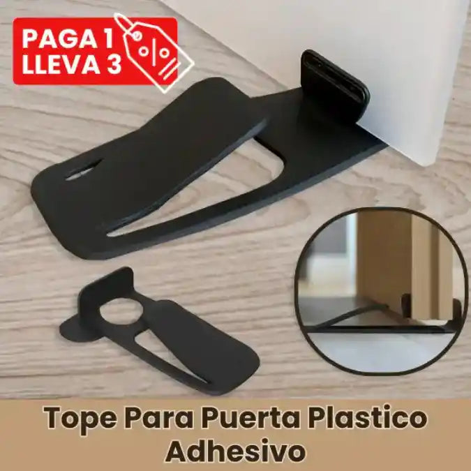 Tope Para Puerta Plastico Adhesivo