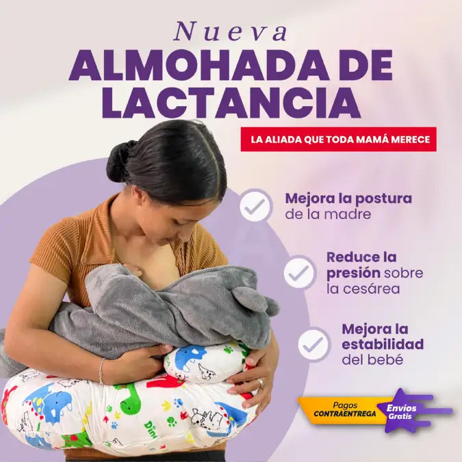 Almohada de lactancia con almohada pequeña para bebe